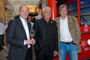 Drei Fußballtrainer-Legenden vereint in der Bergstation-Tirol (von links): Herbert Prohaska, Hans Krankl und Didi Constantini