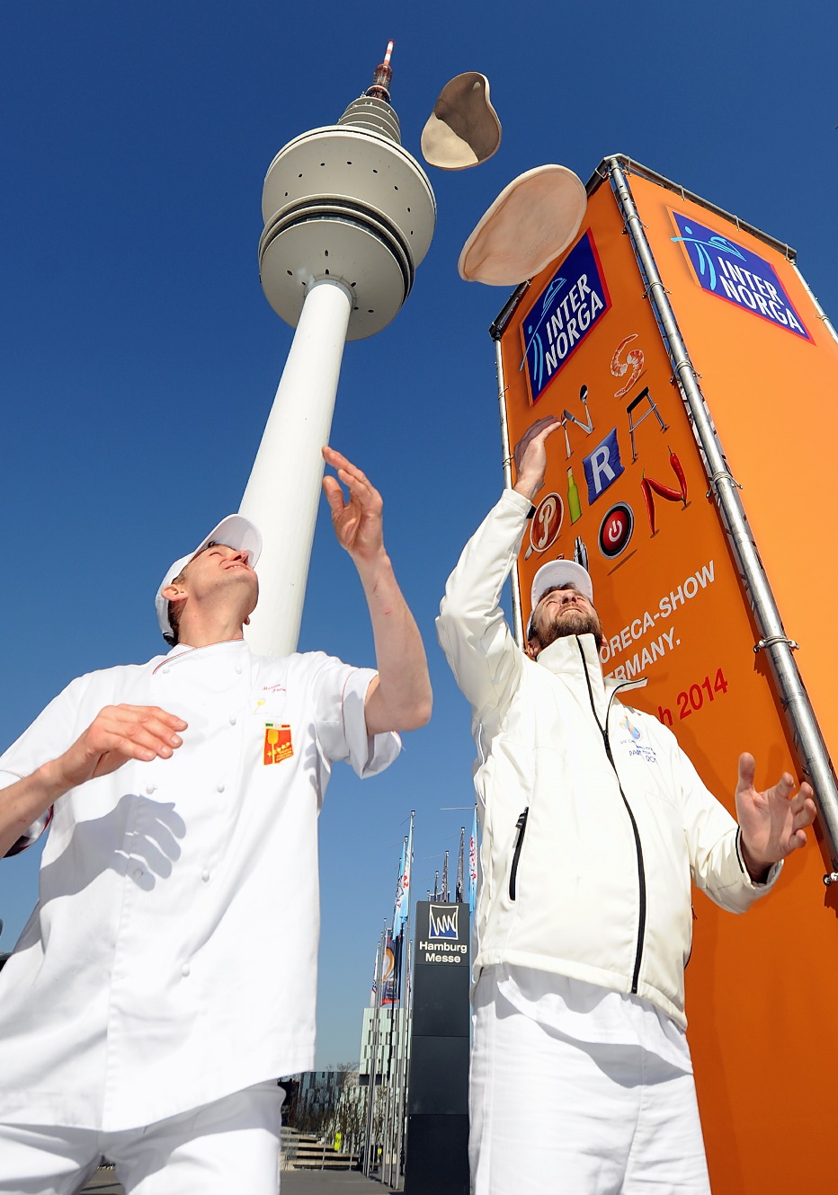 Pizza-Bäcker aus ganz Europa zeigen auf der Internorga Hamburg 2014 ihr Können