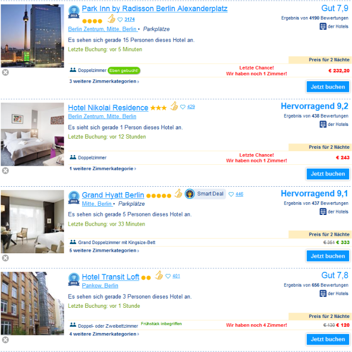 Booking.com gibt Unterlassungserklärung ab - Schluss mit dem Psychodruck "Letzte Chance" bei der Hotelbuchung