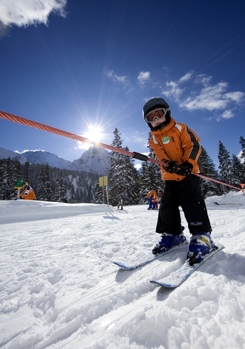 Ideales Skigebiet für Anfänger - die Ehrwalder Alm in Tirol