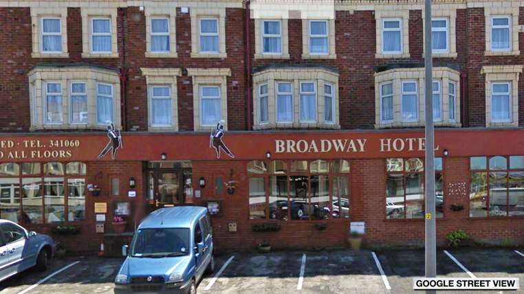 Weltweit durch Geldtrafe für schlechte Hotelbewertung bekannt geworden: Hotel Broadway in Blackpool/UK