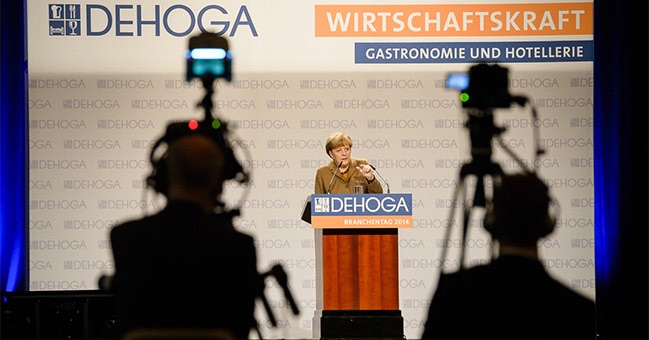 Bundeskanzlerin Angela Merkel beim DEHOGA-Branchentag 2014