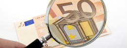 50 Euroschein auf Echtheit prüfen