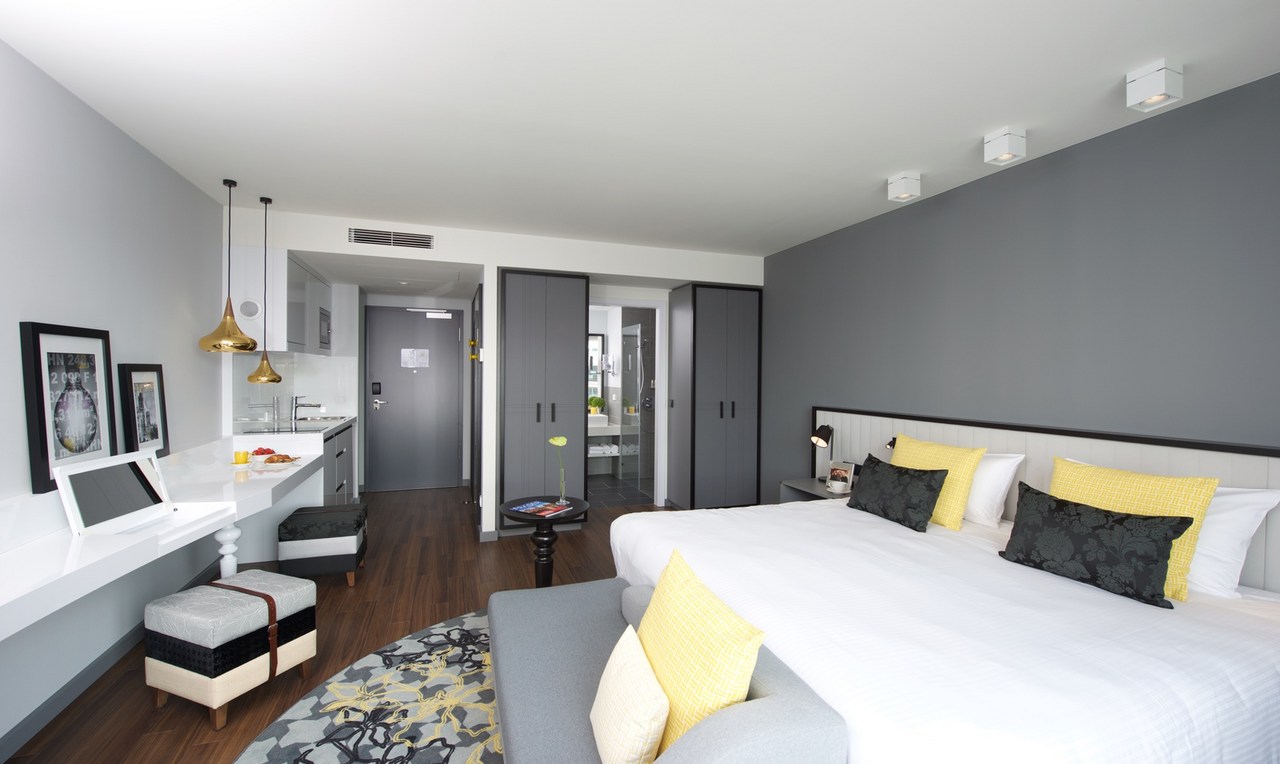 Neu eröffnetes Boardinghaus Capri by Fraser in Frankfurt/Main - Hoteldesign von JOI-Design