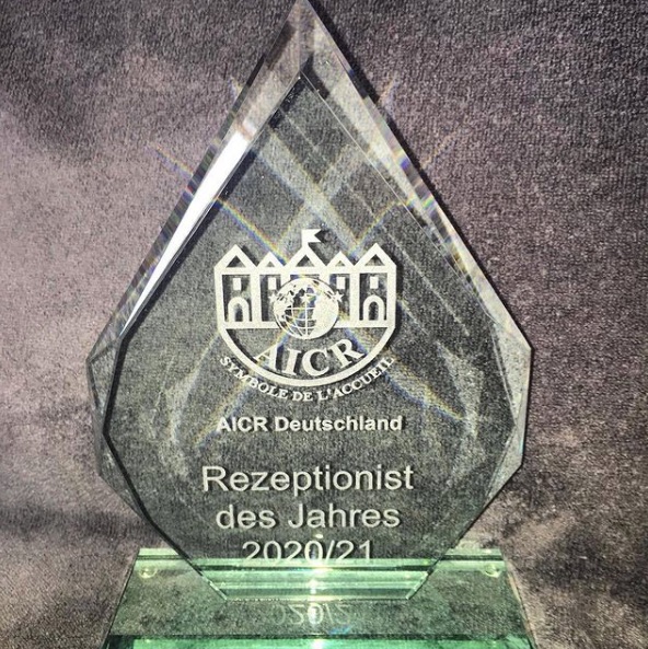 AICR Receptionist of the year 2021